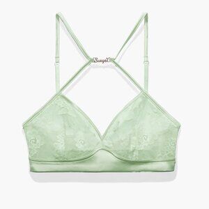 NWT Savage X Fenty Large Strap Up Lace Bralette Mint Hint Green